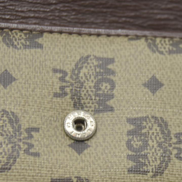 $380 MCM Logo Visetos PVC Leather 6 Ring Key Case Beige