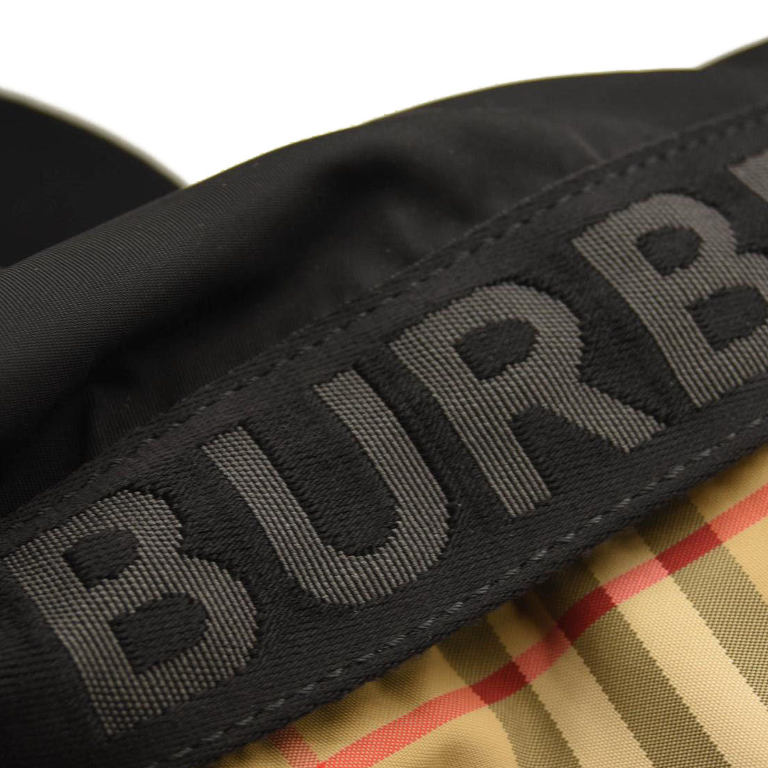 BURBERRY Nylon Vintage Check Sonny Bum Bag Archive Beige Black