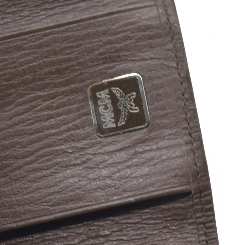 $380 MCM Logo Visetos PVC Leather 6 Ring Key Case Beige