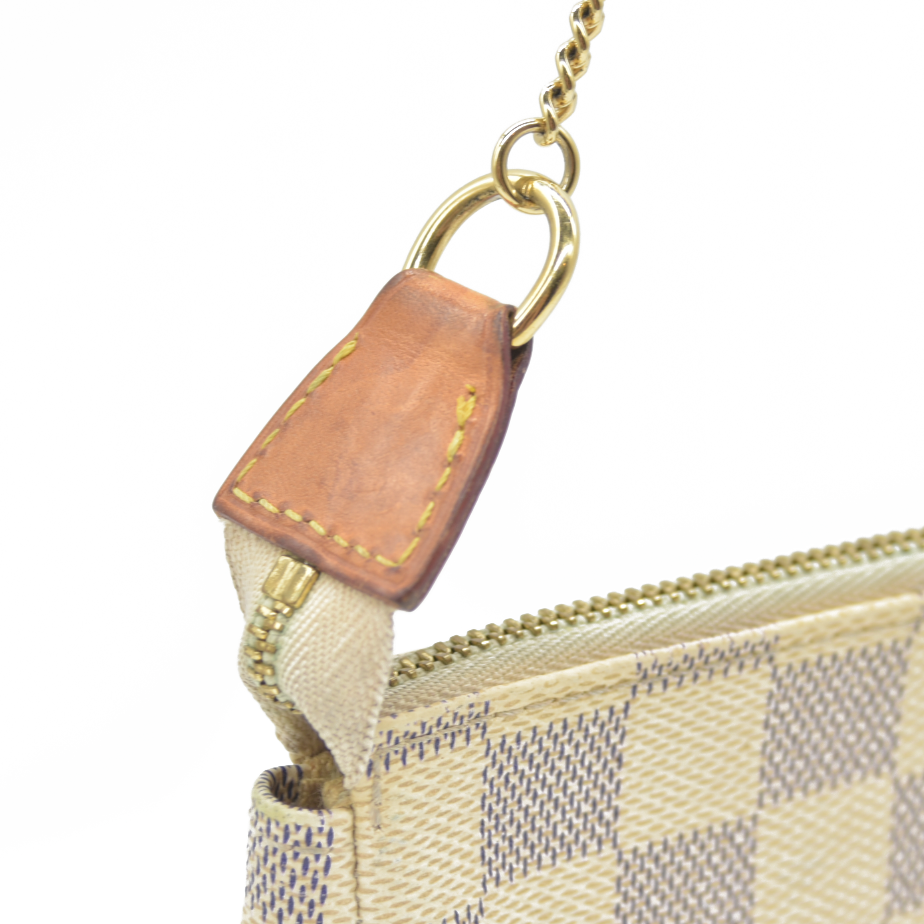 LOUIS VUITTON Damier Azur Mini Pochette Accessories DU4180