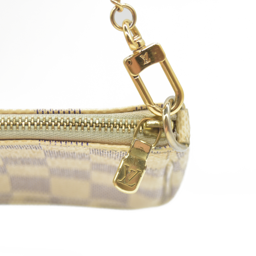 LOUIS VUITTON Damier Azur Mini Pochette Accessories DU4180