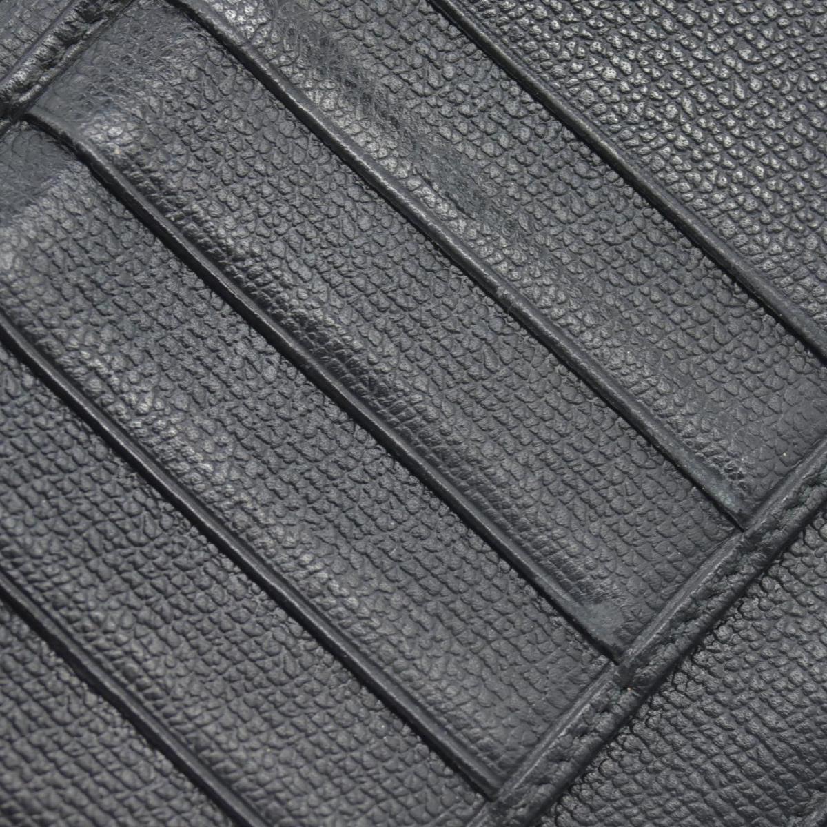 $925 2010 Chanel Grained Calfskin CC Button Long Wallet Black CONSIGNMENT