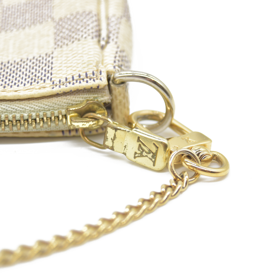 LOUIS VUITTON Damier Azur Mini Pochette Accessories DU4180