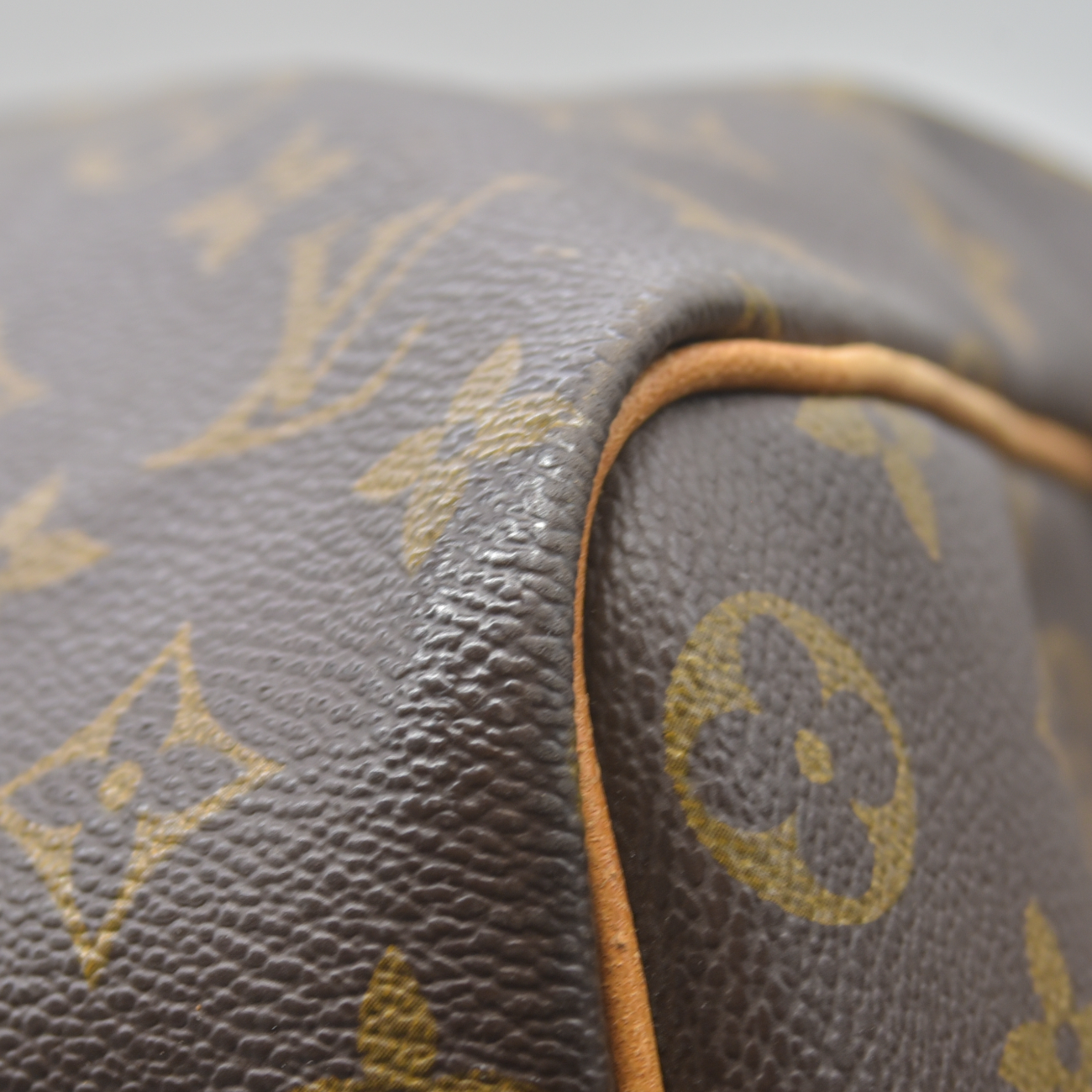 $2650 1991 Louis Vuitton LV Boston Bag Keepall Bandouliere 45 Brown Monogram MI0911