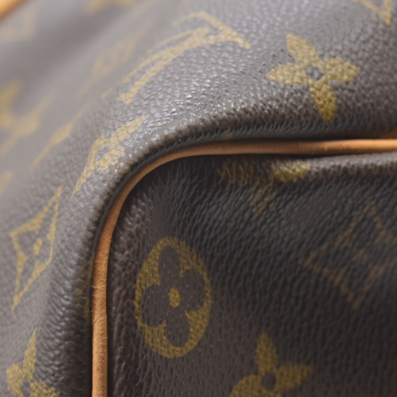 $2650 1991 Louis Vuitton LV Boston Bag Keepall Bandouliere 45 Brown Monogram MI0911