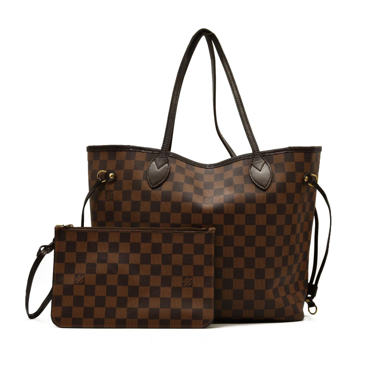Louis Vuitton  Damier Ebene Neverfull MM With Pouch GI0168