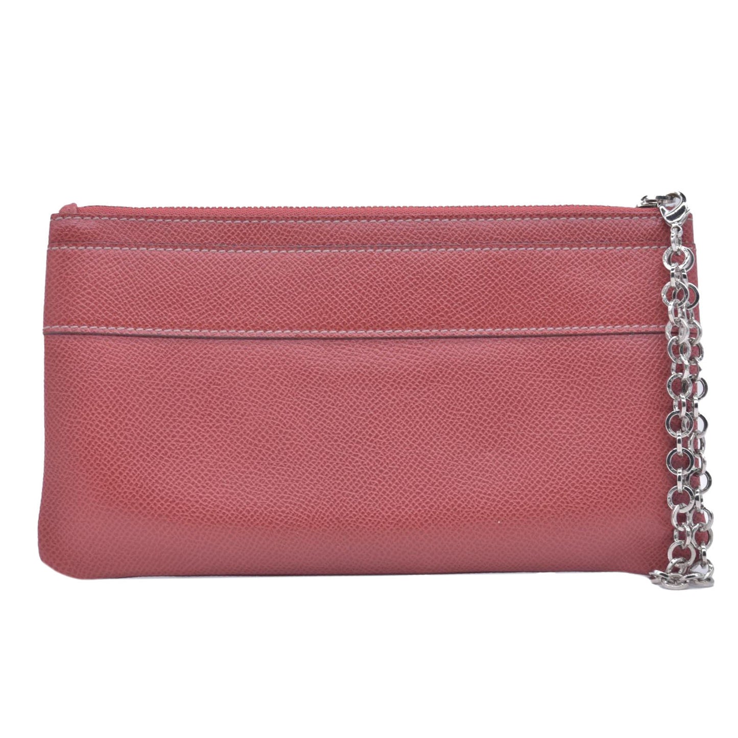 Salvatore Ferragamo Gancini Leather Chain Wristlet Pouch CONSIGNMENT