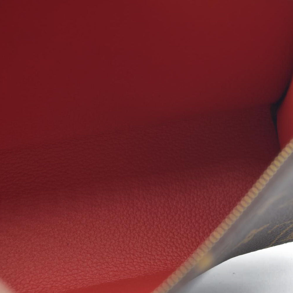 AUCTION $800 Louis Vuitton  Monogram Toiletry Pouch 19 Red