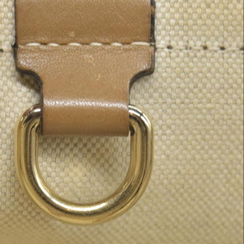 $1040 GUCCI Canvas Monogram Craft Tote Beige Brown Hand Tote Bag