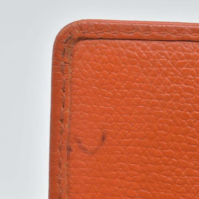 $725 Chanel  2003-2004 Compact Yen Wallet Button Orange CONSIGNMENT