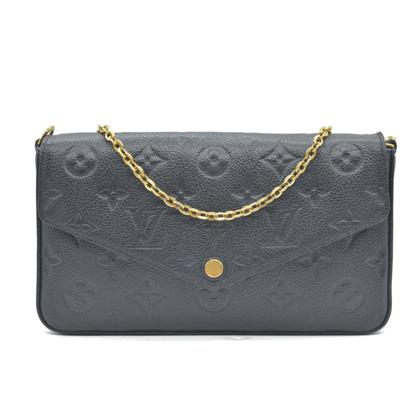 Louis Vuitton  Empreinte Pochette Felicie Chain Wallet Black