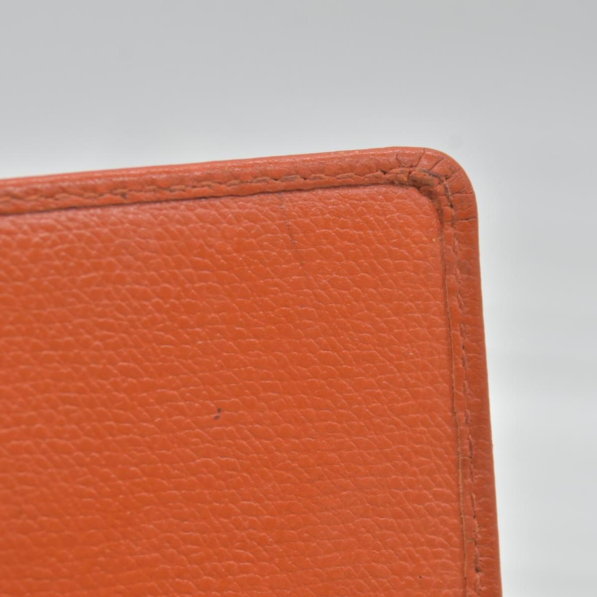 $725 Chanel  2003-2004 Compact Yen Wallet Button Orange CONSIGNMENT