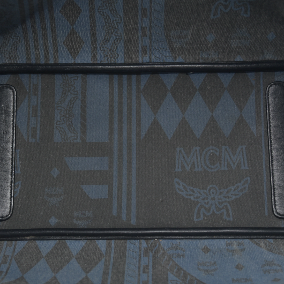 $770 MCM Tote Silver Metallic Liz Reversible Tote