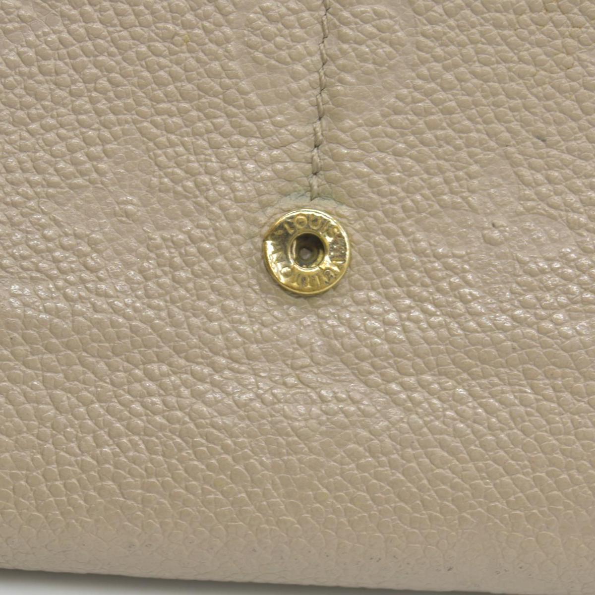 $1060 LOUIS VUITTON Portefeuille Sarah Monogram Empreinte Tourterelle Wallet