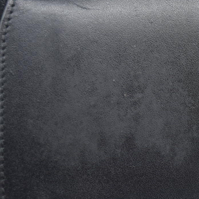 AUCTION $440 Gucci  Denim Calfskin Monogram Blake Continental Wallet Black