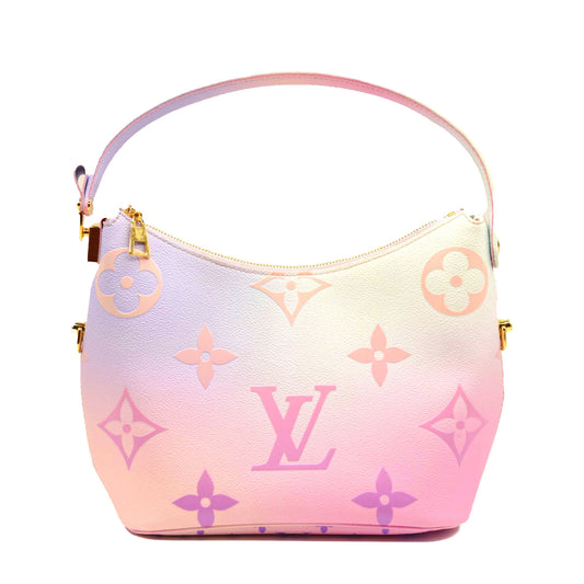 LOUIS VUITTON Monogram Giant Spring In The City Marshmallow Hobo PM Sunrise Pastel