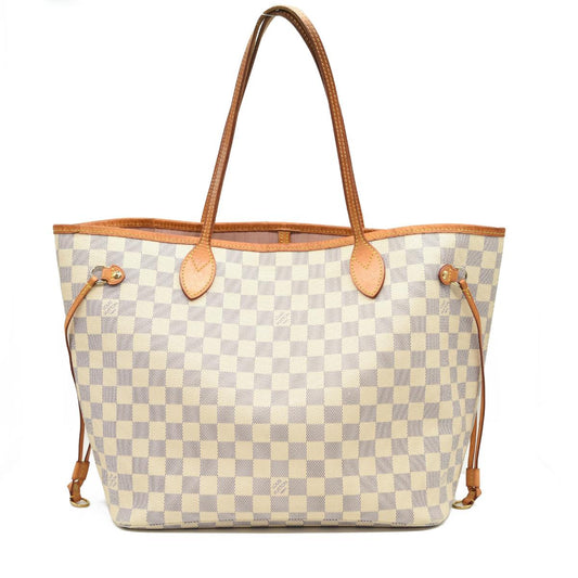 Louis Vuitton Damier Azur Neo Neverfull MM Rose Ballerine