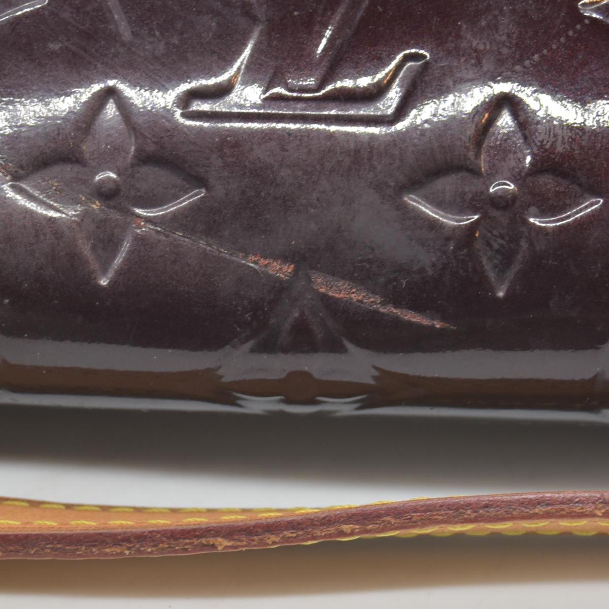 $1640 2011 LOUIS VUITTON Monogram Vernis Bellflower GM Amarante FL4111