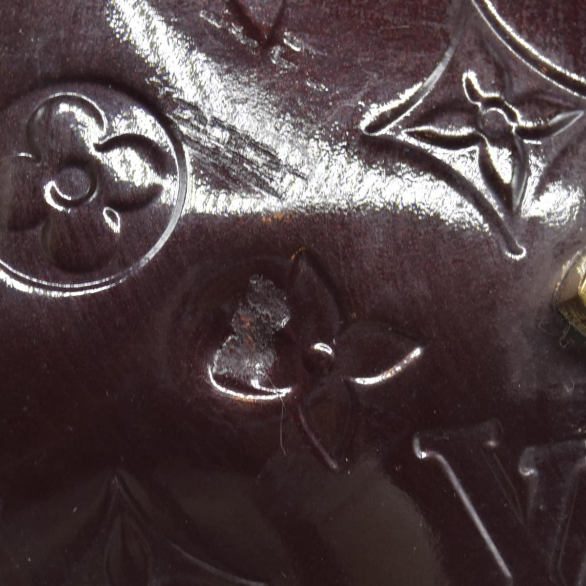 $1640 2011 LOUIS VUITTON Monogram Vernis Bellflower GM Amarante FL4111
