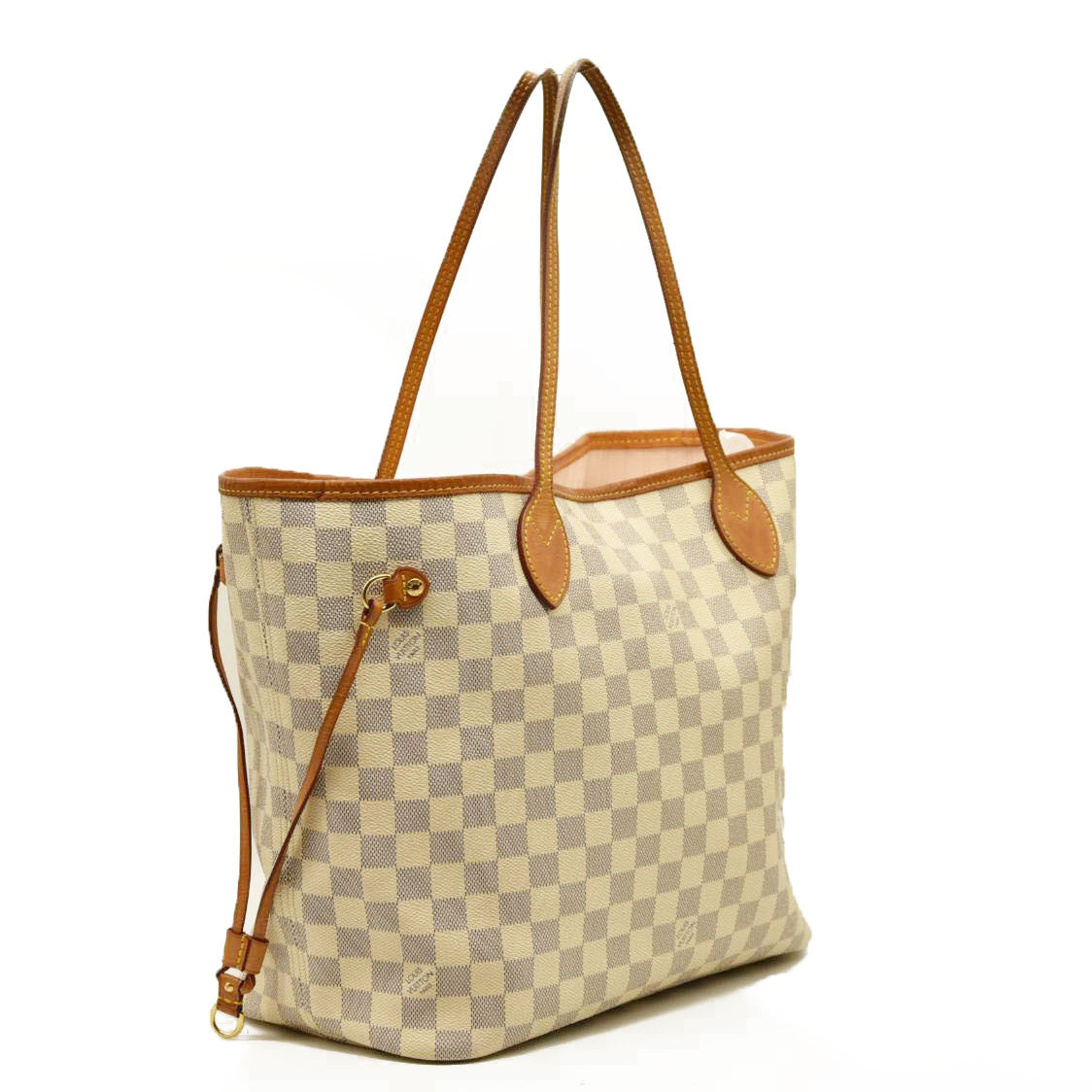 Louis Vuitton  Damier Azur Neo Neverfull MM Rose Ballerine with Pouch