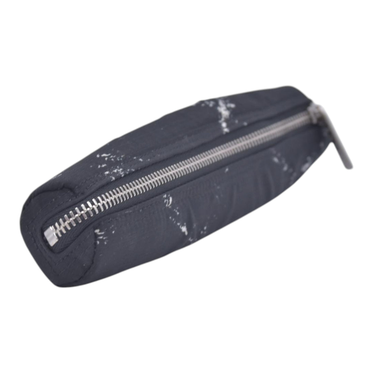 $480 CHANEL Old Travel Line Pencil Case Cosmetic Pouch Black White CONSIGNMENT 10021626