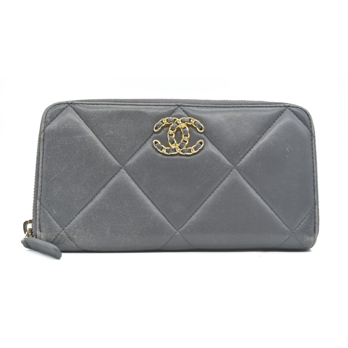 Chanel 2021 Interlocking CC Logo Continental Wallet