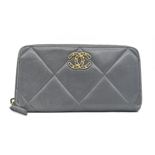 Chanel 2021 Interlocking CC Logo Continental Wallet