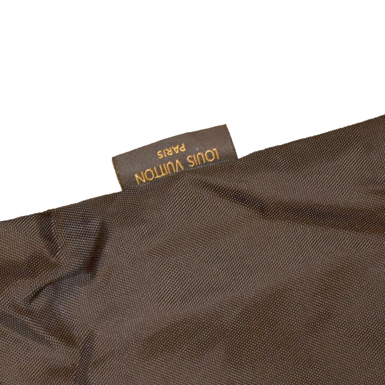 $600 Louis Vuitton Dark Brown Nylon Garment Foldable Travel Bag