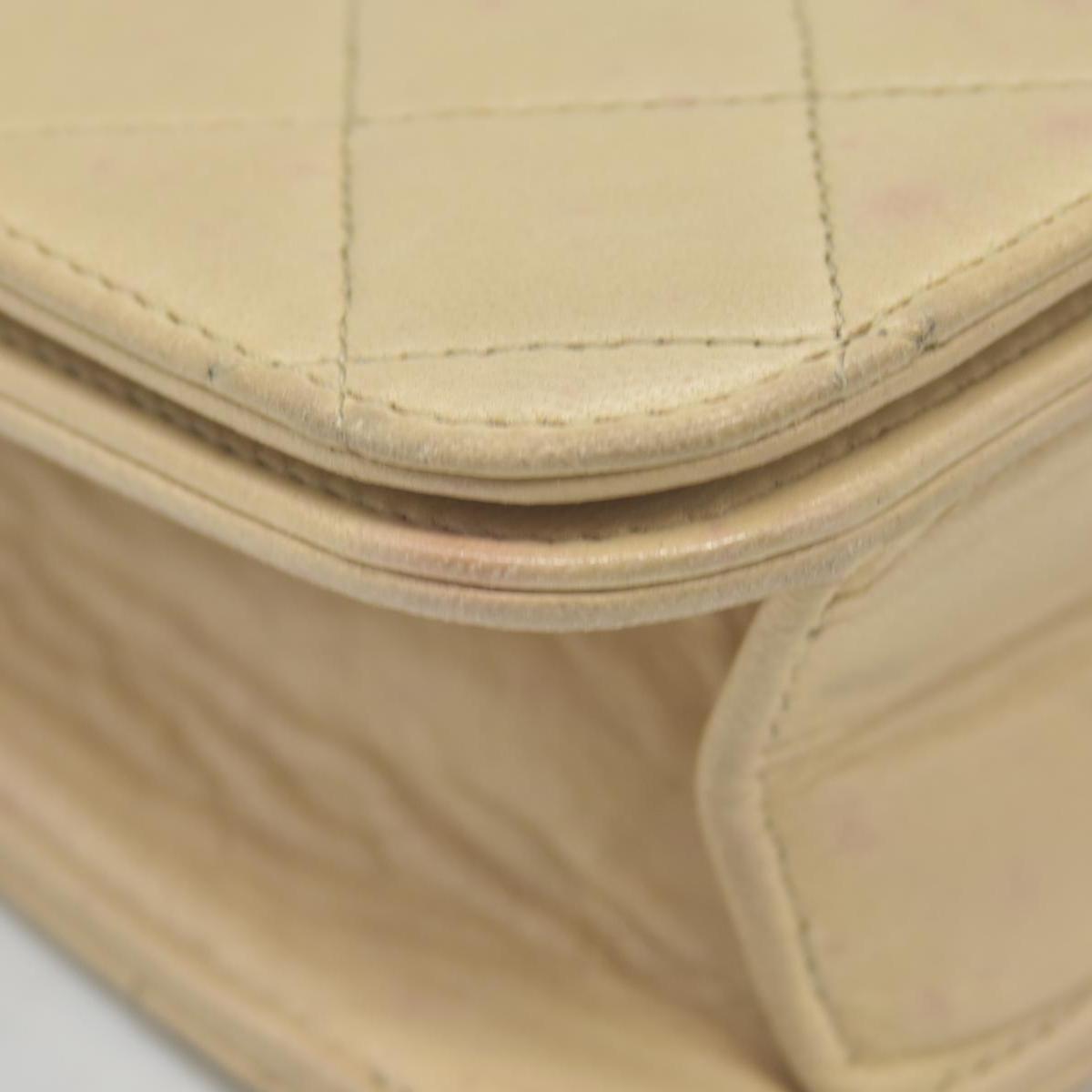 $3350 Chanel Timeless Classic Quilted Single Flap with 24K GHW Beige
