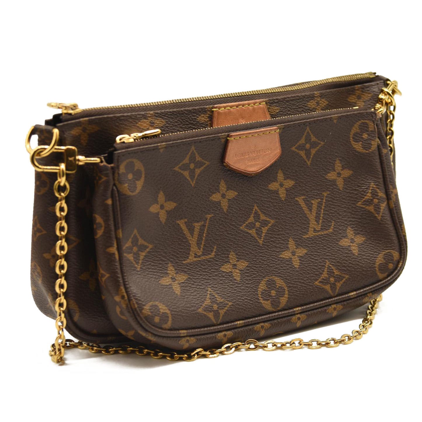 LOUIS VUITTON Monogram Multi Pochette Accessories Rose Clair