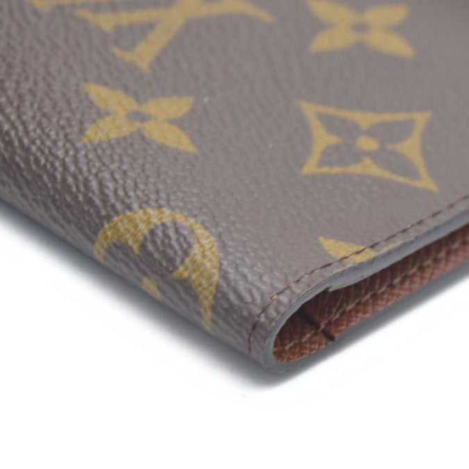 AUCTION $535 Louis Vuitton  Monogram Porte 2 Cartes Vertical Card Holder