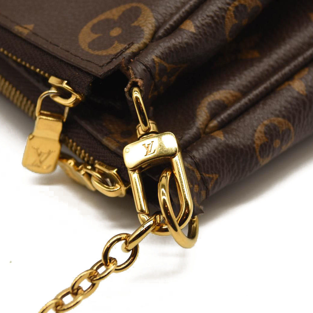 LOUIS VUITTON Monogram Multi Pochette Accessories Rose Clair