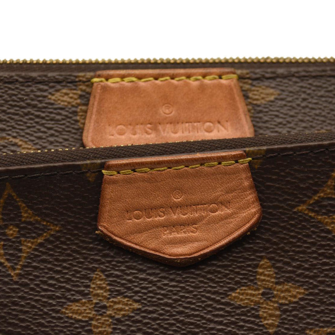 LOUIS VUITTON Monogram Multi Pochette Accessories Rose Clair