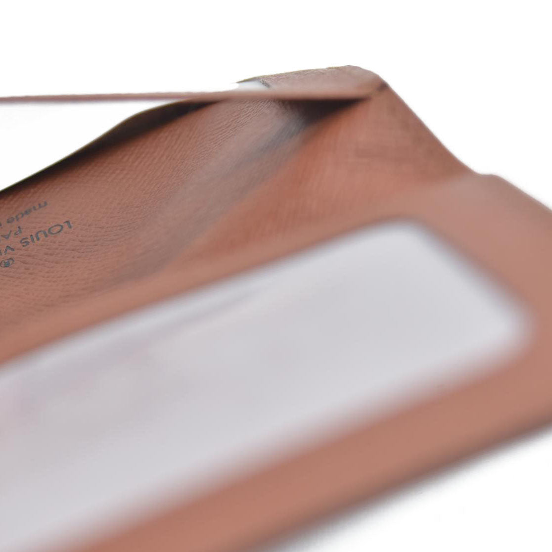 AUCTION $535 Louis Vuitton  Monogram Porte 2 Cartes Vertical Card Holder