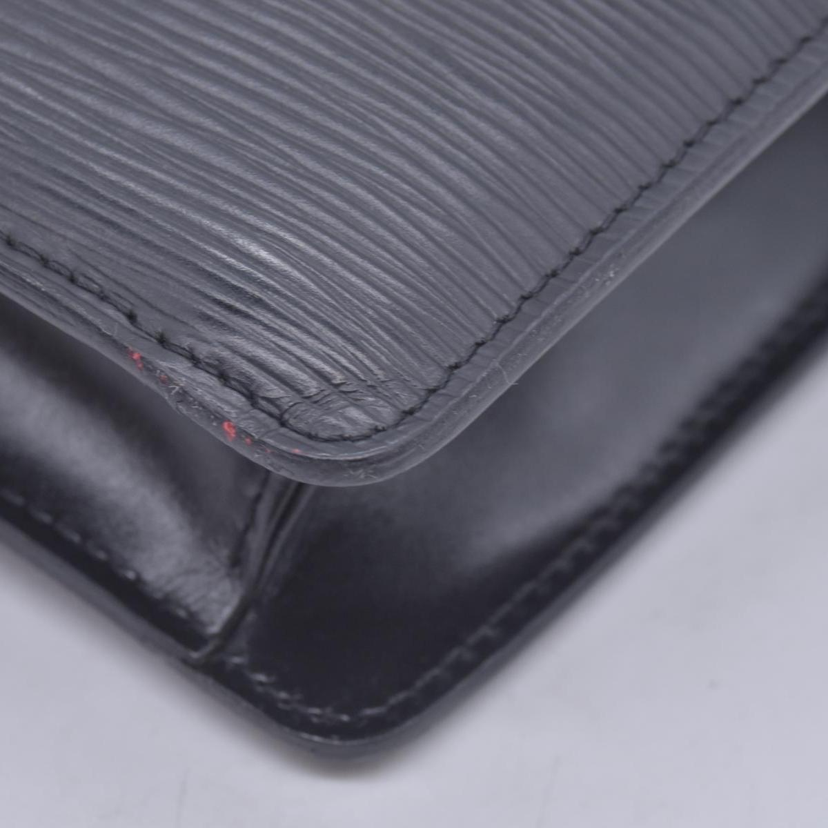 $780 1990 LOUIS VUITTON Epi Art-Deco Pochette Clutch Bag Noir Black V.I. 1920 CONSIGNMENT 10021630