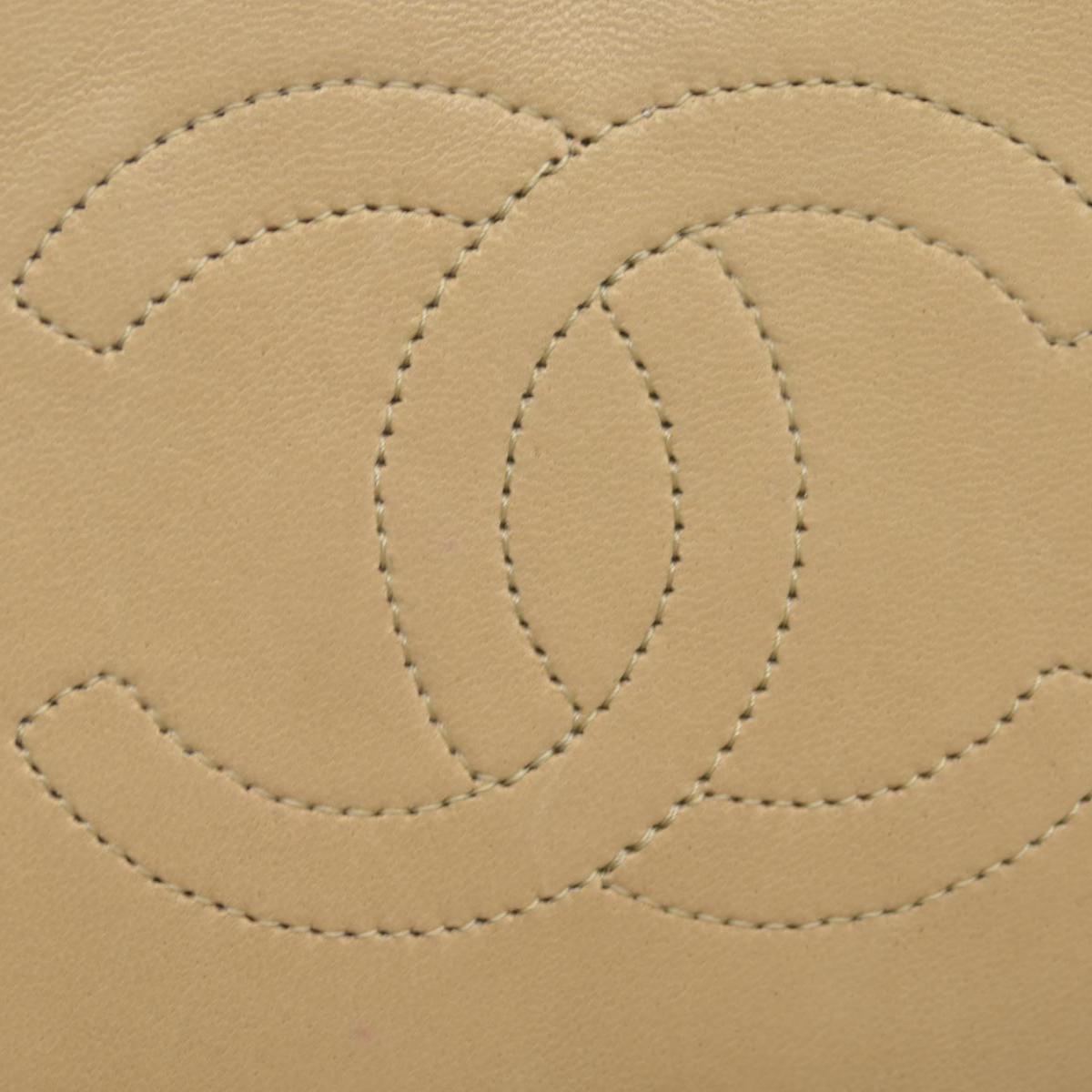 $3350 Chanel Timeless Classic Quilted Single Flap with 24K GHW Beige