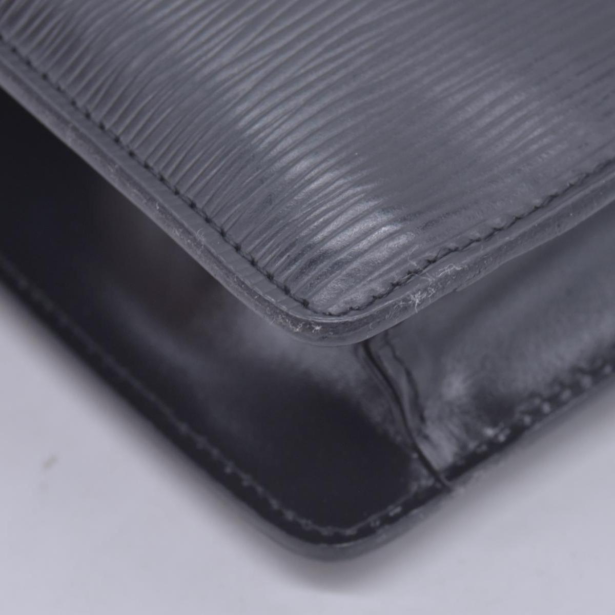 $780 1990 LOUIS VUITTON Epi Art-Deco Pochette Clutch Bag Noir Black V.I. 1920 CONSIGNMENT 10021630