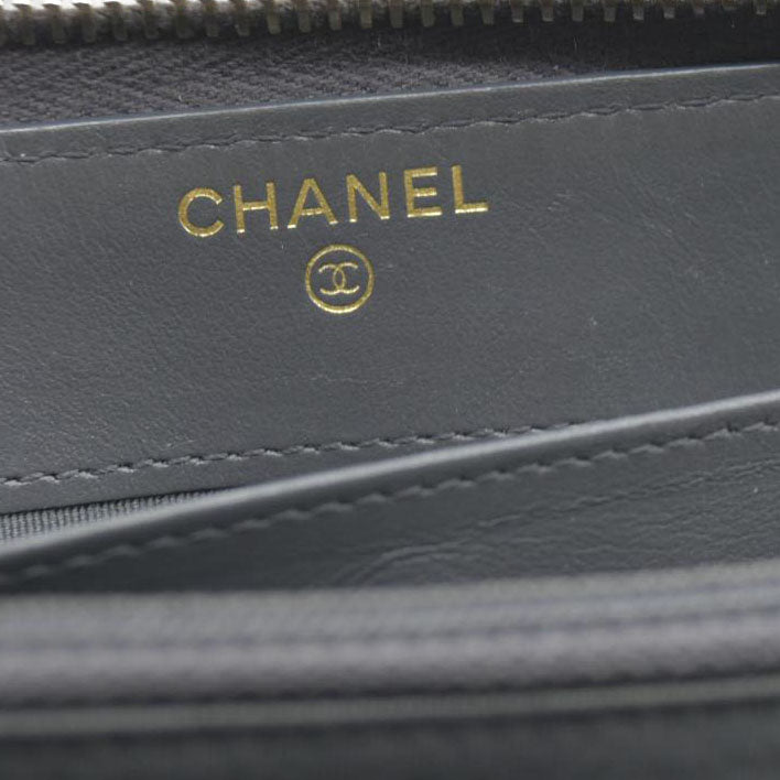 Chanel 2021 Interlocking CC Logo Continental Wallet