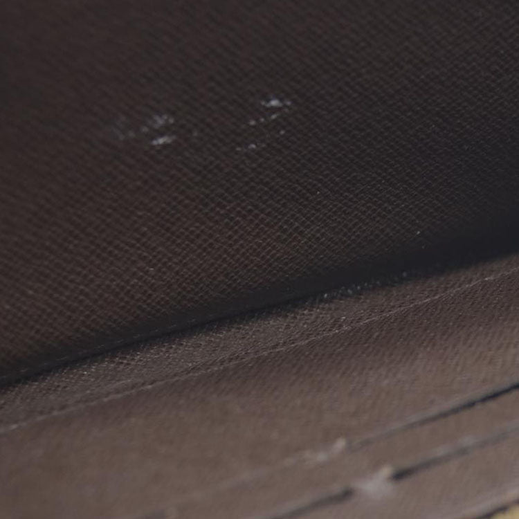 AUCTION $1060 Louis Vuitton Damier Zippy Zip Around Organizer Long Wallet Brown