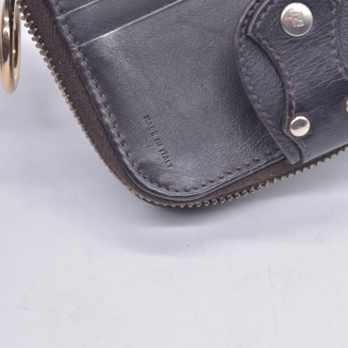 Fendi Zucca Canvas Compact Zip Around Wallet CONSIGNMENT