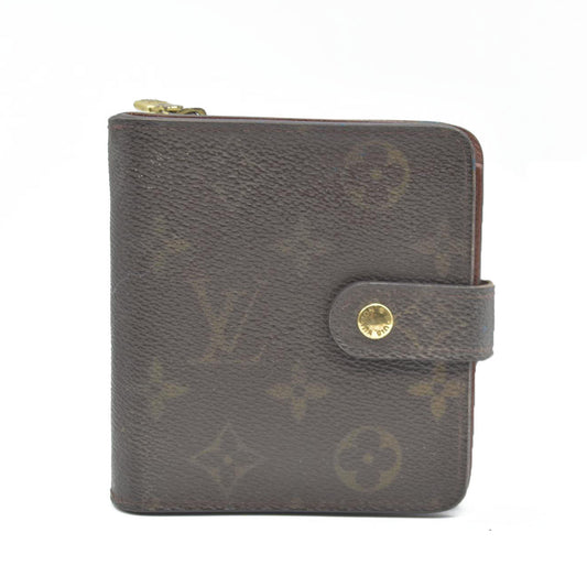 AUCTION $590 Louis Vuitton  Monogram Compact Zippe Zipped Wallet
