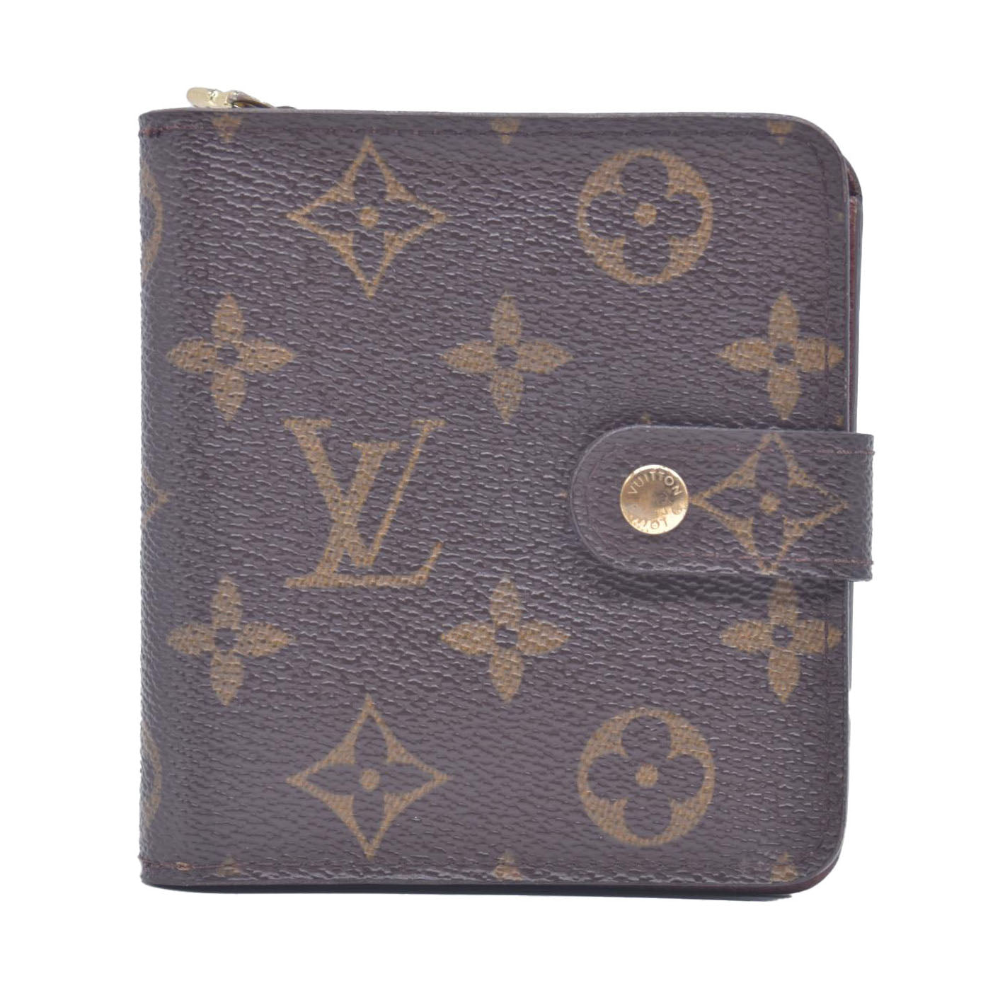 2003 Louis Vuitton Monogram Compact Zip Wallet CA0033 CONSIGNMENT