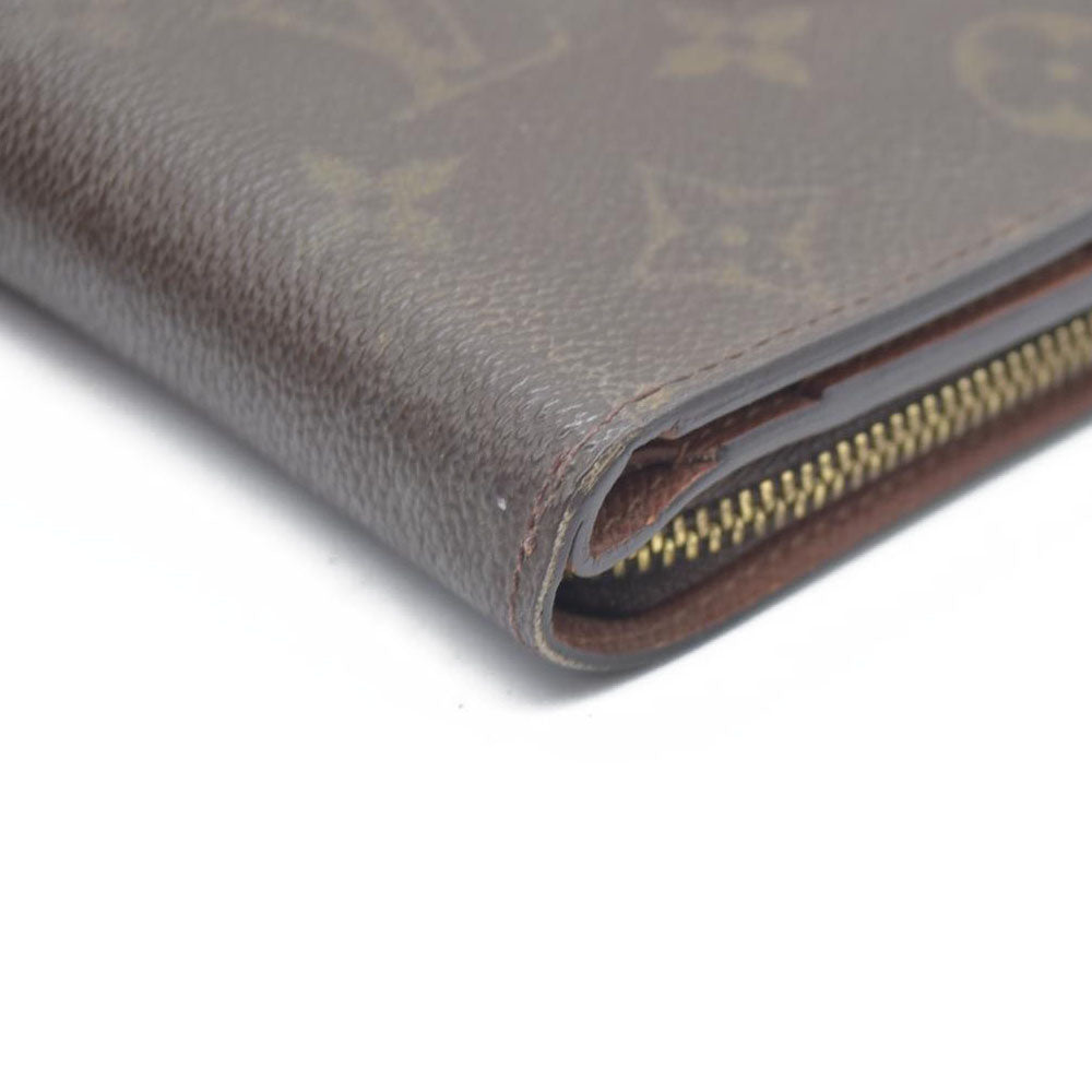 AUCTION $590 Louis Vuitton  Monogram Compact Zippe Zipped Wallet