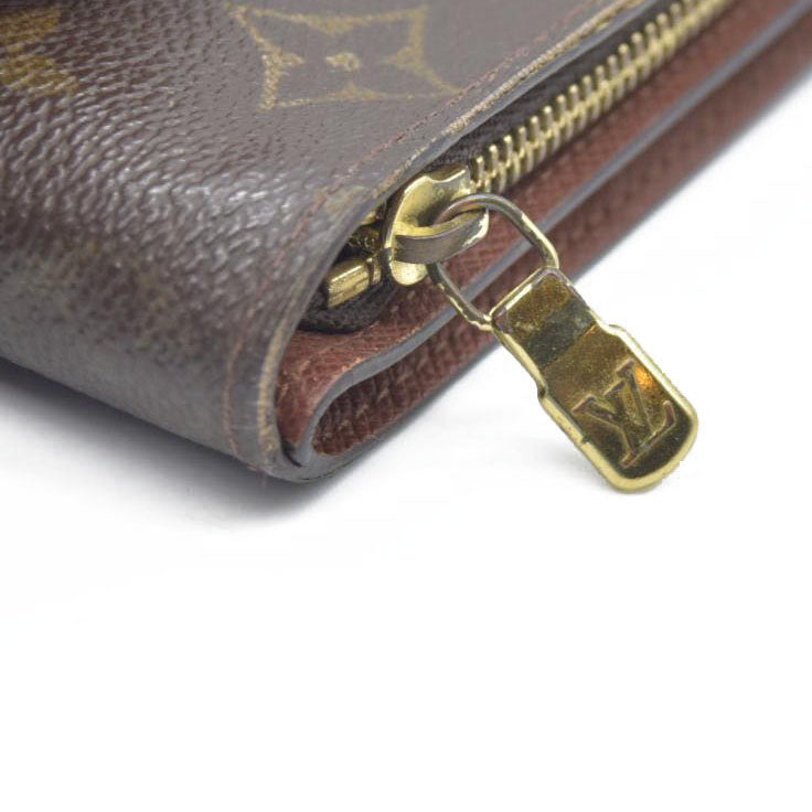 AUCTION $590 Louis Vuitton  Monogram Compact Zippe Zipped Wallet