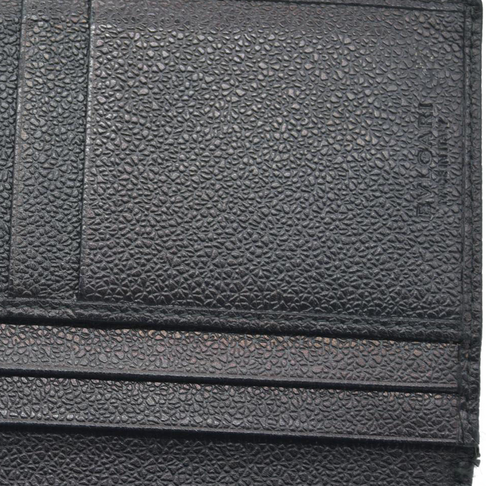 $780  BVLGARI Millerige PVC Leather Long Bifold Wallet Silver