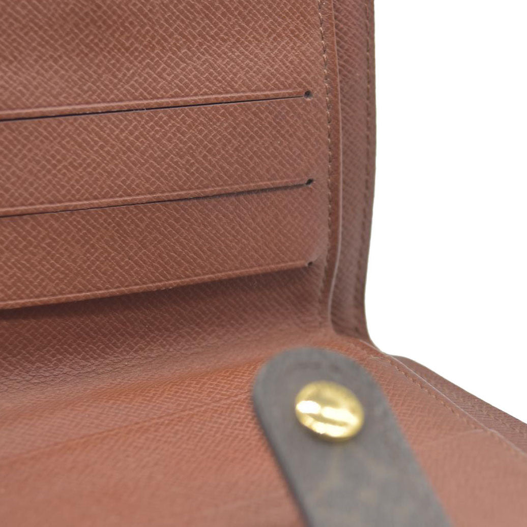 AUCTION $590 Louis Vuitton  Monogram Compact Zippe Zipped Wallet