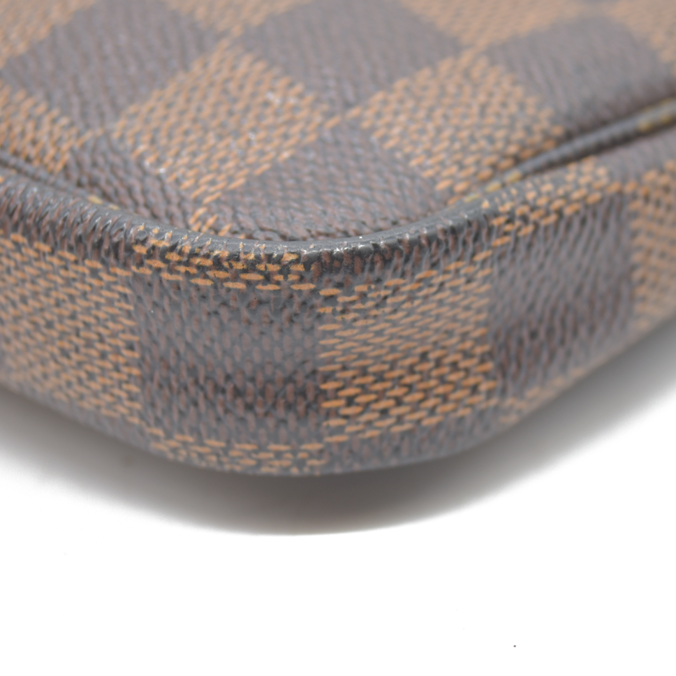 Louis Vuitton Damier Ebene Complice Trunks and Bags Mini Pochette Accessories Red FL1028