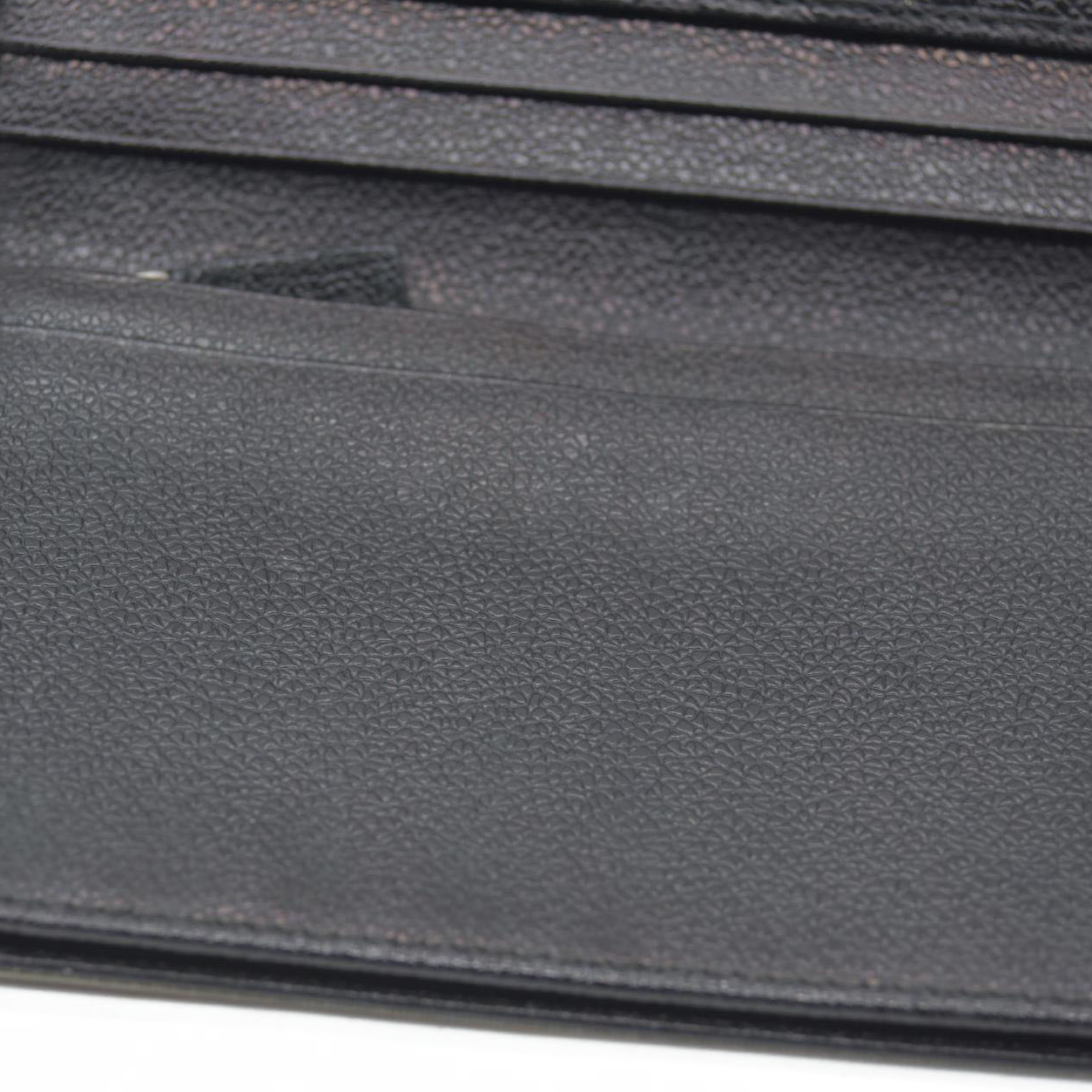 $780  BVLGARI Millerige PVC Leather Long Bifold Wallet Silver