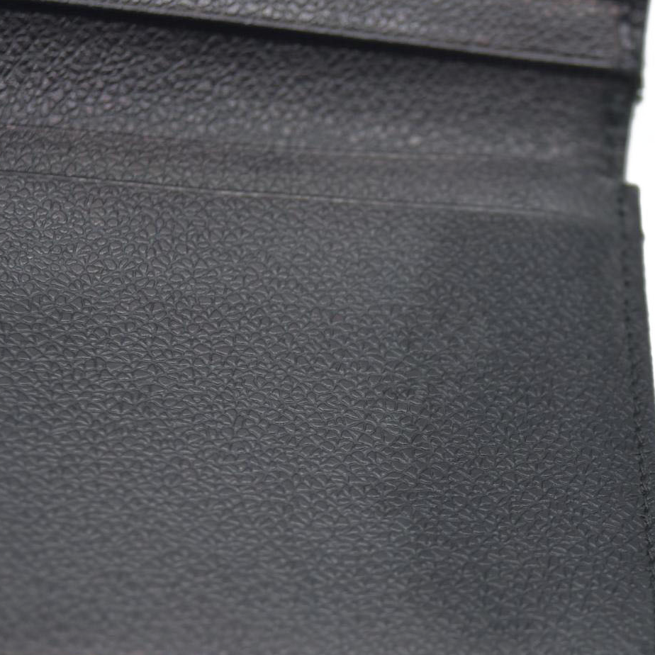 $780  BVLGARI Millerige PVC Leather Long Bifold Wallet Silver