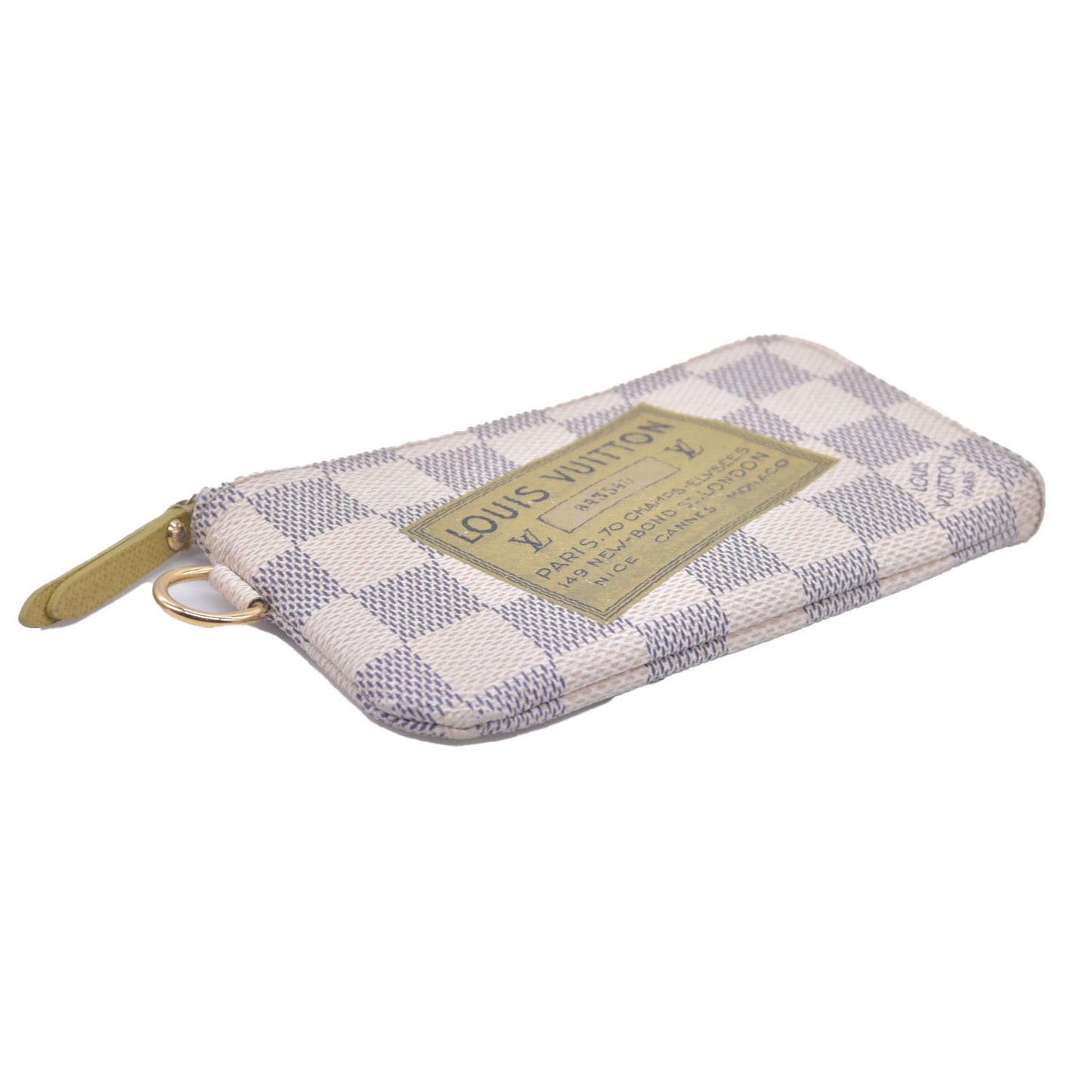Louis Vuitton Damier Azur Articles de Voyage Key Pouch Cles CONSIGNMENT
